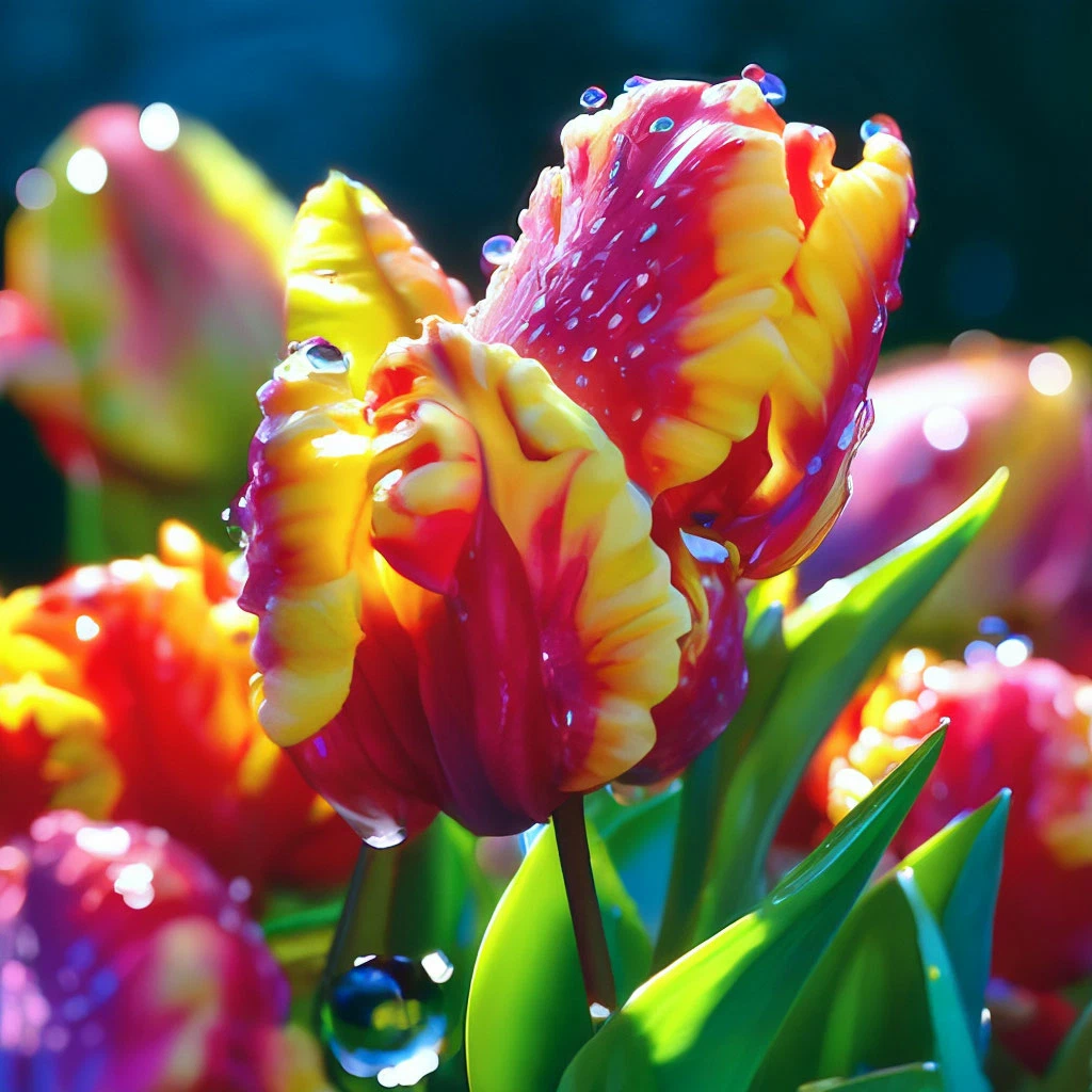 Тюльпан попугайный Дикий Лепесток